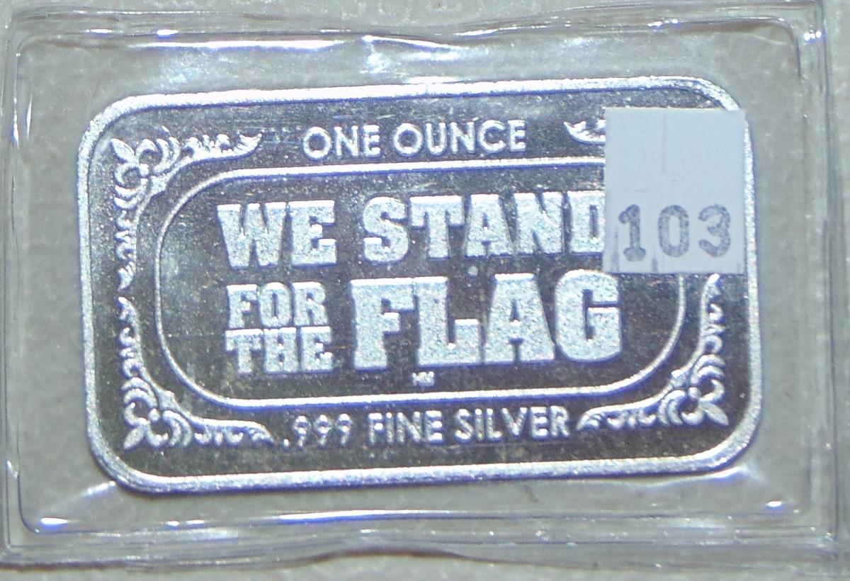 2024 NRA "We Stand for the Flag" 1 Oz. Silver .999