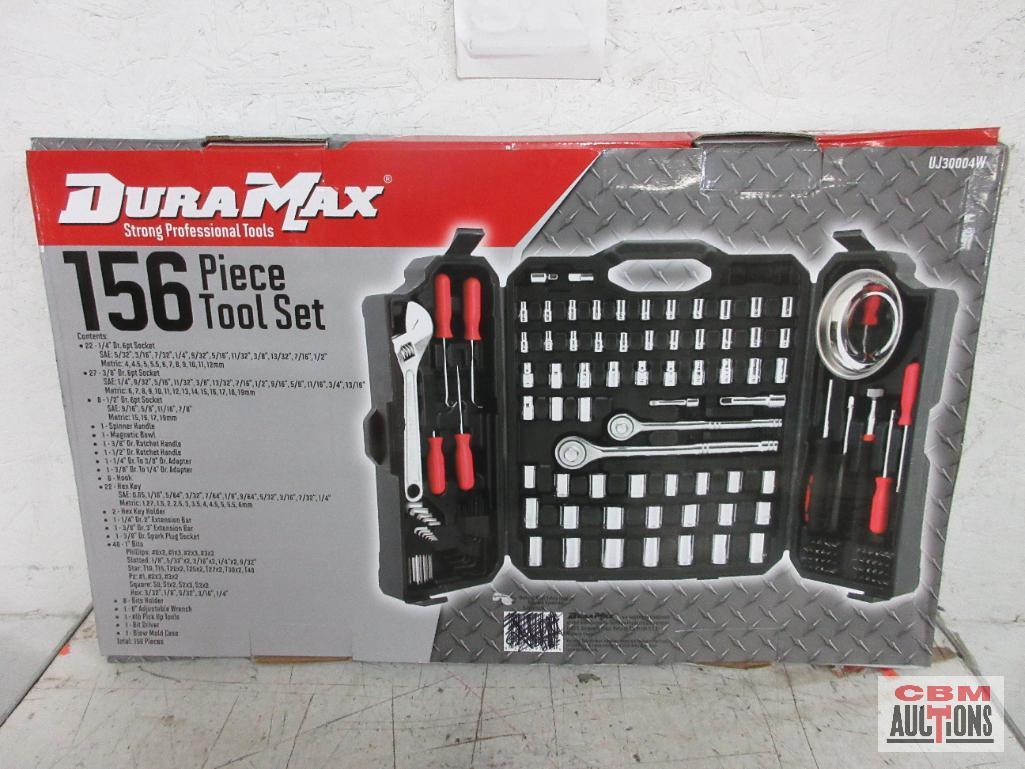 DuraMax UJ30004W 156 Piece Tool Set w/ Molded Storage Case...