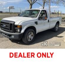 2009 Ford F350 Pickup Truck Runs & Moves, Cracked Mirror