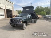 2003 Ford F550 Dump Truck Runs, Moves, & Dump Operates, Rust & Body Damage
