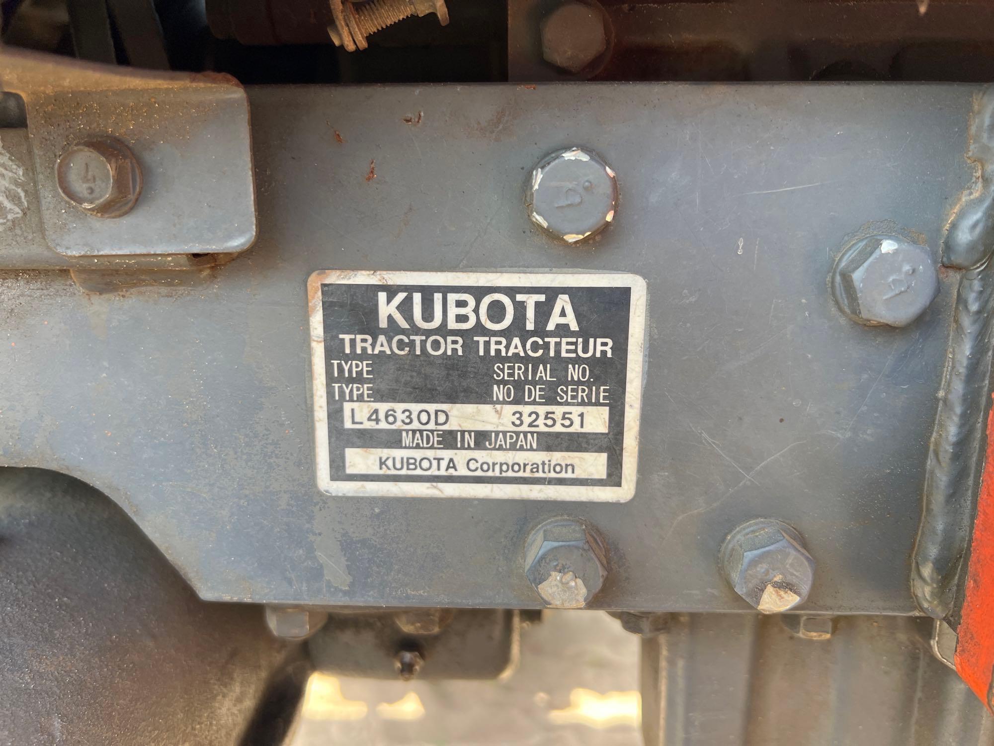 KUBOTA L4630 TRACTOR