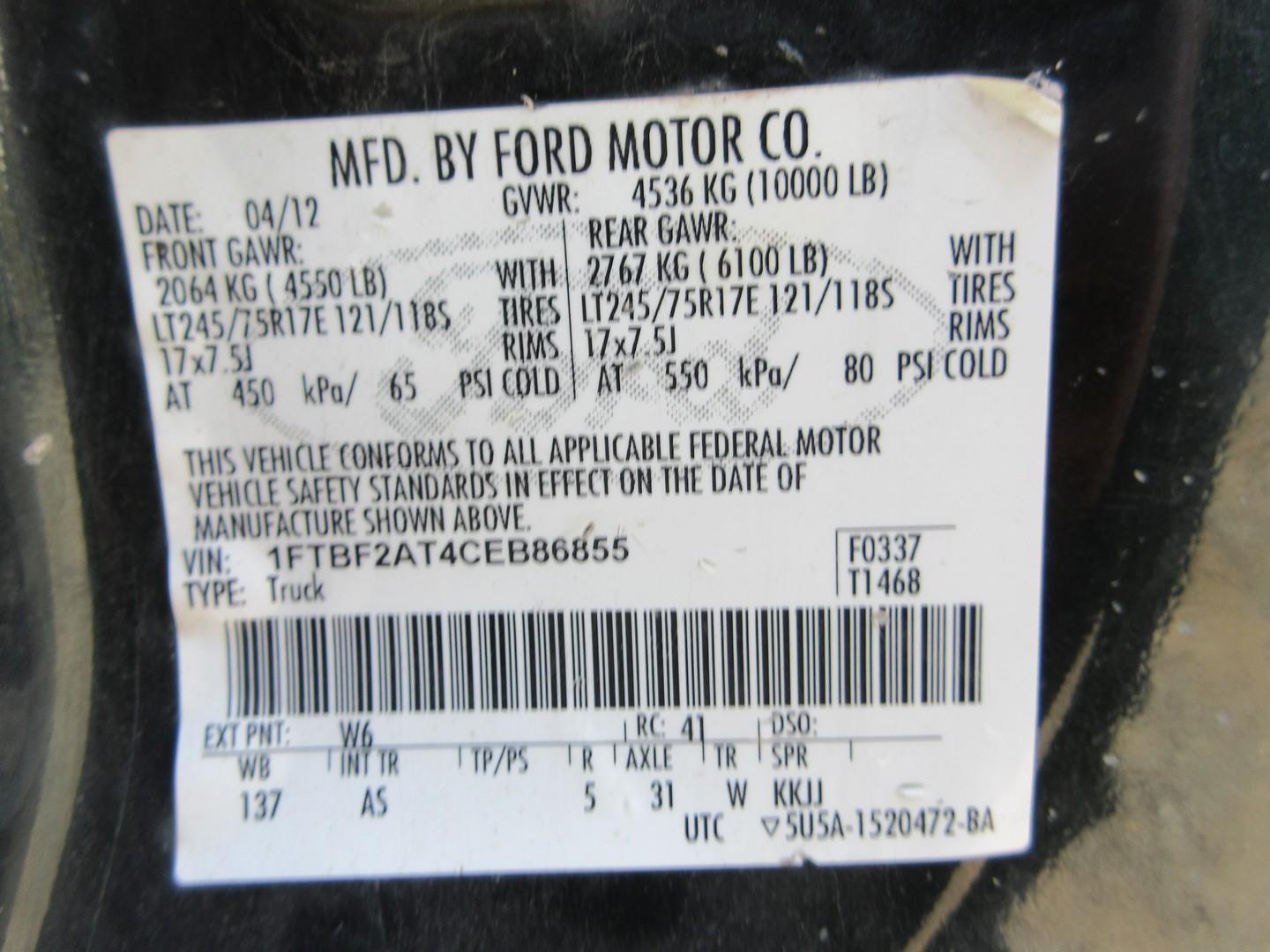 2012 Ford F-250 XL Pickup