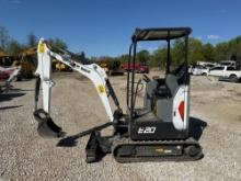 NEW UNUSED BOBCAT E20 HYDRAULIC EXCAVATOR powered by diesel engine, equipped with OROPS, front