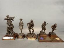 4 Gen. Gray composite sculptures