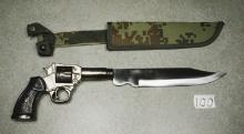 Handcrafted Pistol Knife w/ Nylon Sheath
