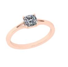 CERTIFIED 0.91 CTW G/SI2 ROUND (LAB GROWN Certified DIAMOND SOLITAIRE RING ) IN 14K YELLOW GOLD