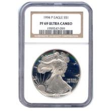 Certified Proof Silver Eagle PF69 1994