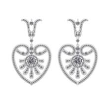 3.01 Ctw VS/SI1 Diamond Style 14K White Gold Earrings ALL DIAMOND ARE LAB GROWN DIAMOND