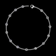 1.20 CtwVS/SI1 Diamond Prong Set 14K White Gold Yard Necklace (ALL DIAMOND ARE LAB GROWN )