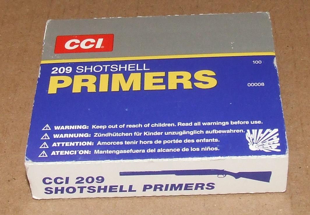 100 CCI 209 Shot shell Primers