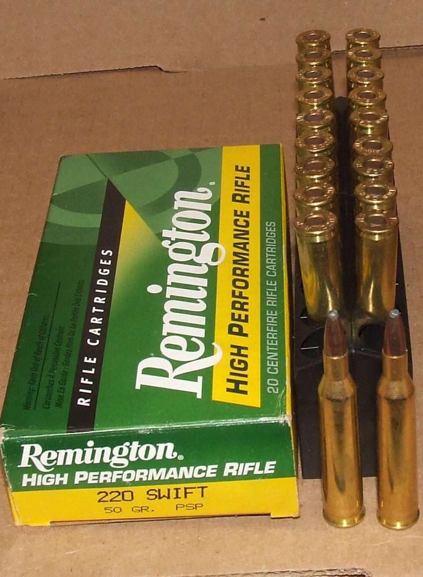 20 Rounds Remington 220 Swift