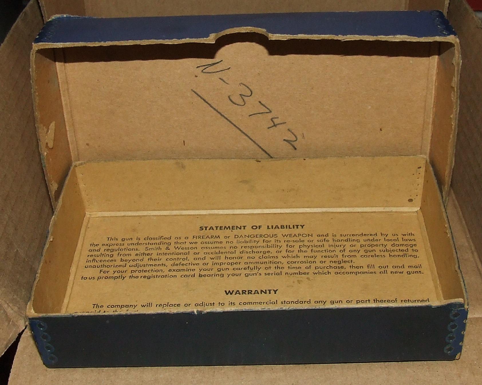 S&W 1970's Revolver Box