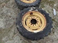 (2) Skid Steer Tires & Rims