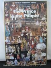 Framed The Helen Hayes Youth Theatre The Prince and the Pauper 2005 Advertisement Poster, approx 27