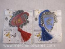 Two Sealed Harry Potter Bookmarks including Gryffindor and Ravenclaw, 2 oz