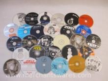Stack of Assorted Uncased CDs, mostly 1990s-2000s Rap and more, discs have some scratching and have