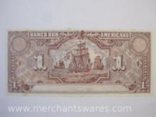 El Banco Sur Americano (Ecuador) 1 Sucre Paper Currency Note from 1920