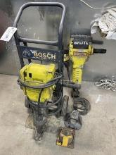 (2) Bosch Brute Electric Jack Hammers w/ 1 Dolly