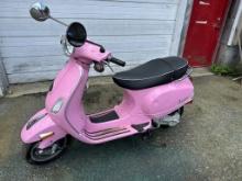 2009 Vespiago Vespa Scooter 470 Miles VIN:ZAPC386B1A5011006 (Pink) (Turns Over but won't stay