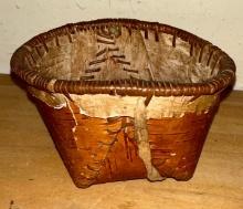 American Indian Made Birch Bark Basket