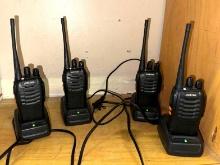 Set of 4 Pxton Walkie Talkies with 4 Chargers- working