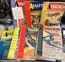 7 WWII Aviation Magazines 1942, 1943 and 1944