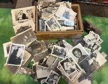 Box Full of Old Black and White Photographs