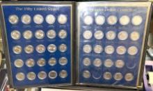 Coin Collection with 22 President $1 Coins and 48 State Quarters