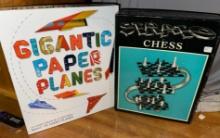 Strato Chess Game and Gigantic paper Planes