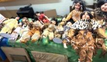 11 Native American Porcelain Dolls