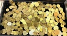 Large Group of Unsearched Foreign Coins