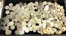 Large Group of Unsearched Foreign Coins