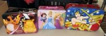 3 Metal Collectible Lunch Boxes