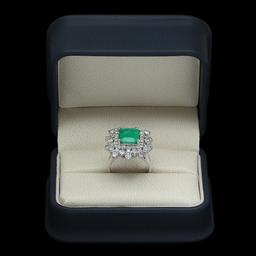 14K Gold 2.96 Emerald 2.81 Diamond Ring