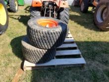Kubota  Turf Tires on Wheels 'Set of 4 - Used'