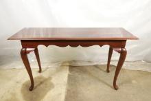 Queen Anne Style Solid Cherry Table With Drawer