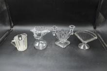 4 Pieces Assorted Glassware