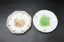 2 German Porcelain Plates