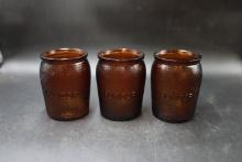 3 Duraglas Humidor Jars