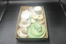 Flat Of Assorted Cups And Saucers