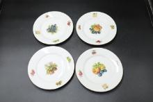 4 Czechoslovakian Fruit Plates
