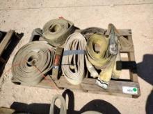 Pallet of Misc Lifting Slings, Ratchet Strap