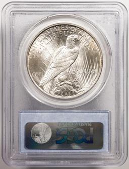 1924 $1 Peace Silver Dollar Coin PCGS MS63