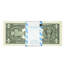 Pack of (100) Consecutive 2017A $1 Federal Reserve Star Notes Atlanta