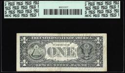 2001 $1 Federal Reserve Note Mismatched Serial Number Error Fr.1926-D PCGS Fine 15PPQ