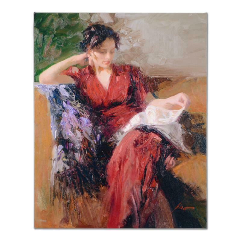 Pino (1939-2010) "Resting Time" Limited Edition Giclee On Canvas