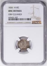 1836 Half Dime NGC Uncirculated Details