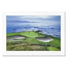 Peter Ellenshaw "Pebble Beach - Seventh Hole" Limited Edition Lithograph On Paper