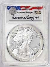2019-W $1 Proof American Silver Eagle Coin PCGS PR69DCAM Reagan Signature