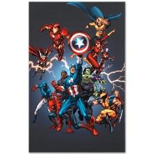 Marvel Comics "Official Handbook: Avengers 2005" Limited Edition Giclee On Canvas